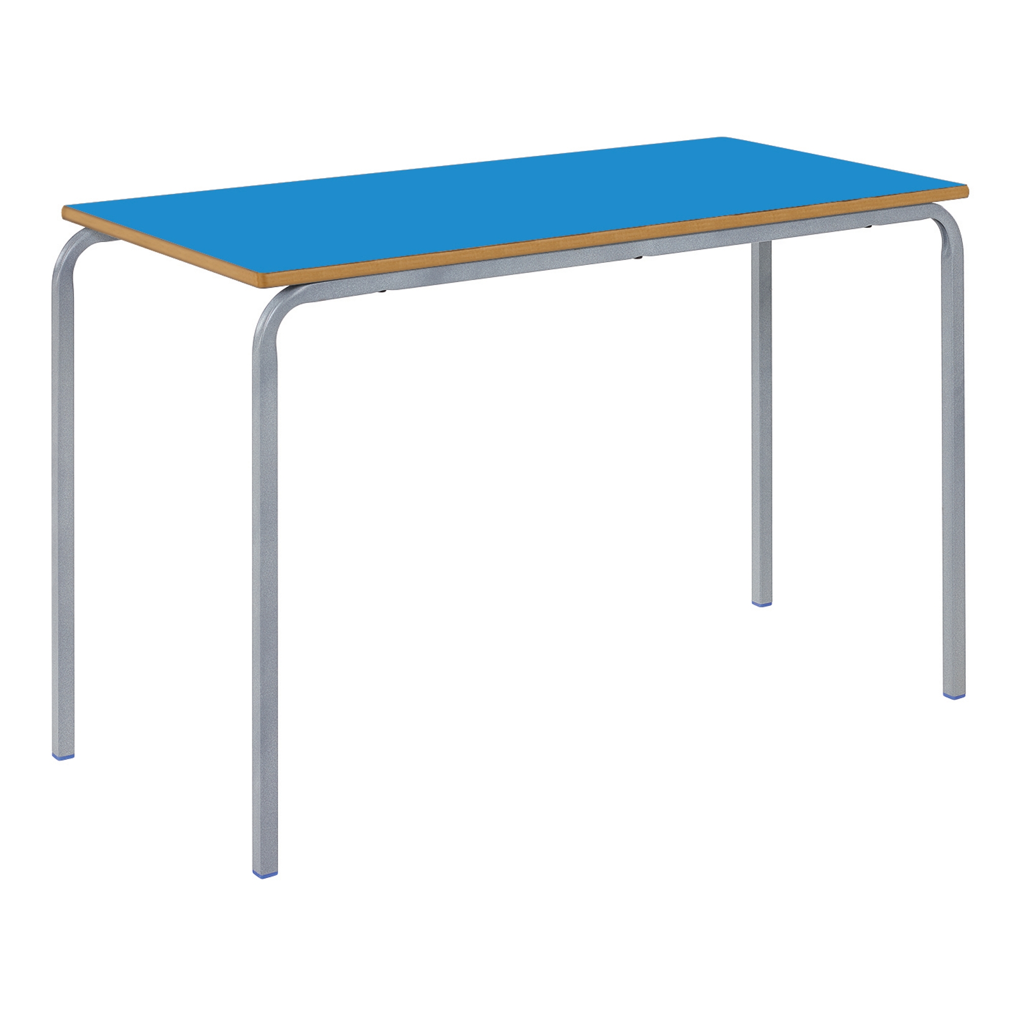 Classmates Rectangular Crushed Bent Classroom Table - 1200 x 600 x 710mm - Blue